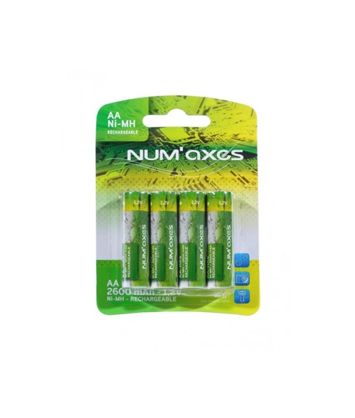 Numaxes oplaadbare batterijen
